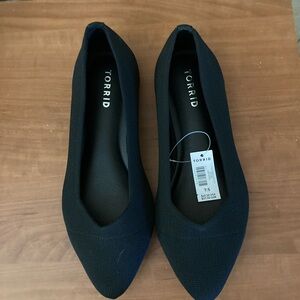 Torrid Knit Black Flats